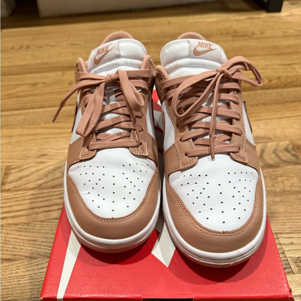 W Nike Dunk Low White/Rose Whisper